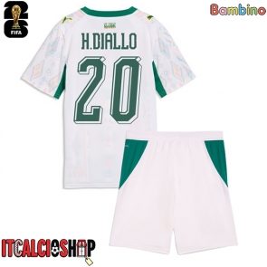 Senegal Habib Diallo #20 Prima Maglia Bambino Mondiali 2026 Manica Corta (+ Pantaloni corti)